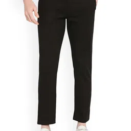 Basics Men Pure Cotton Skinny Fit Formal Trousers-image-47