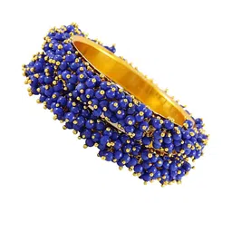 SAVORADE Set Of 2 Blue Stainless Steel Bangle-picture-15