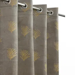 Myntra Elegant Homes Grey Velvet Long Door Curtains-picture-36