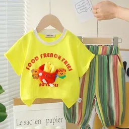 INCLUD Boys Printed Short Sleeves T-shirt With Joggers-image-14