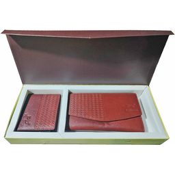 PB Pearlbags Unisex Set of 2 Textured Leather Two Fold Wallet-image-24