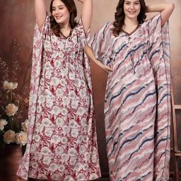 KLOTTHE Multi Maxi Nightdress-image-51