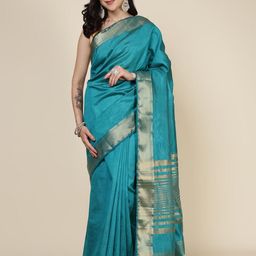 Meena Bazaar Zari Art Silk Saree-image-80