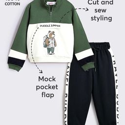 Hopscotch Girls Multi Pure Cotton Printed Clothing Set-picture-6