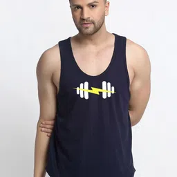 Friskers Men Printed Round Neck Gym Vests-image-28