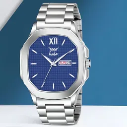 Hala Men Aluminium Dial & Stainless Steel Straps Analogue Watch Hala-3239-Blue-image-51