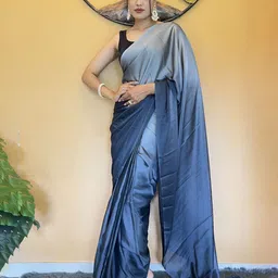 HERE&NOW Poly Georgette Ready to Wear Saree-image-18