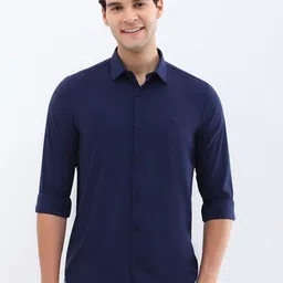 Allen Solly Men Spread Collar Solid Slim Fit Casual Shirt-picture-28