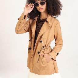 SHOWOFF Women Suede Windcheater Tailored Jacket-image-92
