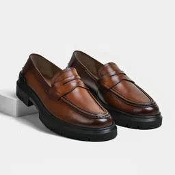 LUXORO FORMELLO Men Slip On Leather Formal Loafer Shoes-picture-41