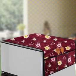 The Furnishing Tree Red Printed Refrigerator Cover-image-93