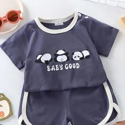 FOREVER FRIDAY Girls Printed Short Sleeves T-shirt With Shorts-30