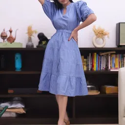 Veeralda Linen Fit & Flare Dress-picture-47