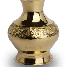 POSHIFY Brass Water Pot Pooja Essentials-image-25