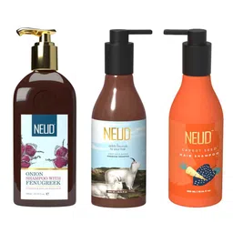 NEUD Set of 3 Hair Shampoo 300 ml each - Carrot Seed + Goat Milk + Onion-picture-8
