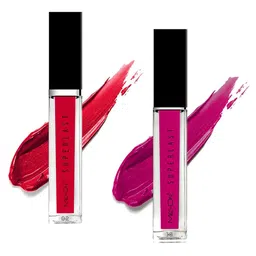 ME-ON Set Of 2 Superlast Waterproof Matte Liquid Lip Gloss 6ml Each - Shade 02 & 10-15