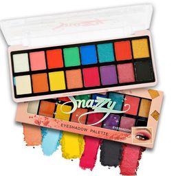 Adbeni 16 Colors Long-Lasting Snazzy Eyeshadow Palette 18 g - Shade 02-28