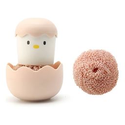 Baskety Pink & White Solid Polypropylene Bath Accessories Set-4