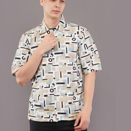 Adore Wear Printed Drop-Shoulder Sleeves Relaxed Fit Casual Shirt-image-54