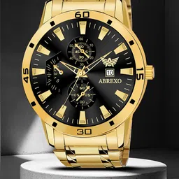 Abrexo Men Dial & Stainless Steel Bracelet Style Straps Analogue Watch Abx1327-43