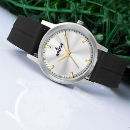 WROGN Men Dial & Textured Straps Analogue Watch HOBWRG0484-9