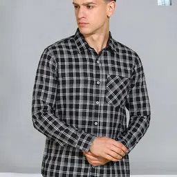 Moda Rapido Men Classic Tartan Checks Opaque Checked Casual Shirt-picture-30