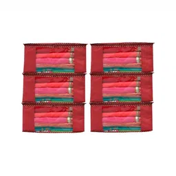 BB BACKBENCHERS Maroon Set of 6 Regular Drawer Organiser Organisers-27