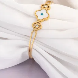 VOGUE PANASH Women Brass Gold-Plated Bangle-Style Bracelet-2