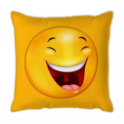 Organifly Living Products Yellow Printed Square Cushion-image-31