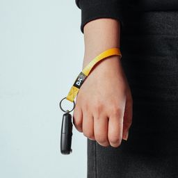 DailyObjects Yellow Printed Key Chain image 5