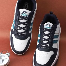 JQR Men Colourblocked PU Sneakers-32