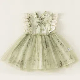 LULU & SKY Flutter Sleeve Fit & Flare Dress-image-30