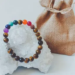 Divine souvenirs Unisex Artificial Beaded Elasticated Bracelet-image-19