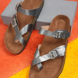 MOZAFIA Women Open Toe Flats with Buckles-picture-12