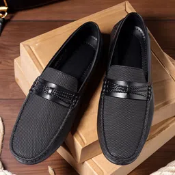 Thivim Men Leather Formal Loafers-image-76