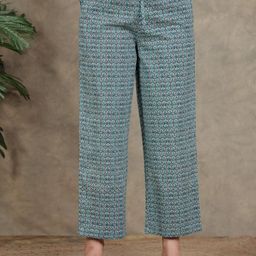 Aramya Women Printed Mid Rise Trouser-image-77
