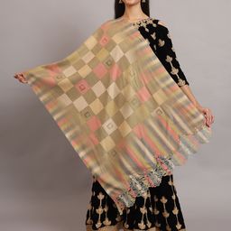 EA ETHICAL ANDAZ Checked Shawl-image-29