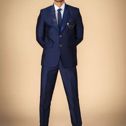 Dulha Ghar Men Embroidered Single-Breasted Suits-picture-8