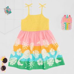 Pantaloons Junior Graphic Print Fit & Flare Dress-45