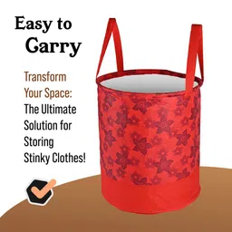 Kuber Industries Red & Black 3 Pieces Printed Reusable Multi-Utility Organisers image 4