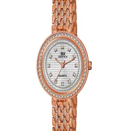 Exotica Fashion Women Brass Dial & Stainless Steel Straps Watch EX-2518-RG-White-image-37