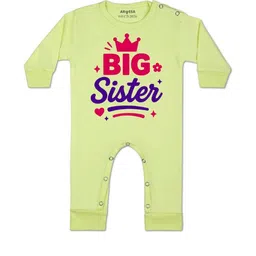 Arvesa Kids-Unisex Yellow Cotton Rompers-picture-7