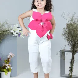 THE LITTLE CELEBS Girls Basic Jumpsuit with Embellished-image-53