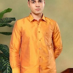 TATTVA Men Classic Slim Fit Cutaway Collar Shirt-image-15