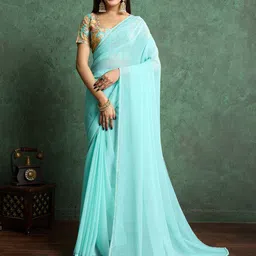 Ishin Saree with Embroidered Blouse Piece-image-61
