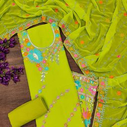 Maroosh Floral Embroidered Sequinned Unstitched Dress Material-picture-47