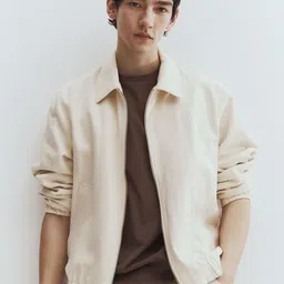 H&M Regular Fit Linen-Blend Jacket image 5
