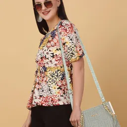FOMMIL Structured Tote Bag With Quilted image 5