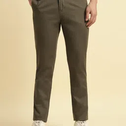 Cantabil Men Cotton Comfort Mid-Rise Regular Fit Trousers-picture-18