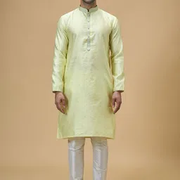 Arihant Rai Sinha Men Regular Thread Work Kurta with Churidar-image-3